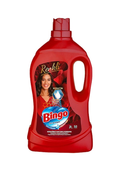 4 Adet Bingo Sıvı Deterjan Renkliler İçin 3 L Diğer