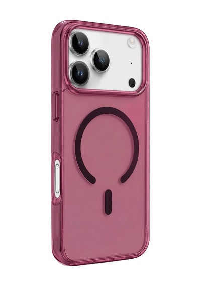 Zenviya21 Newface Apple İphone 18 Pro Max Pc Real Magsafe Kapak - Bordo Zenya785 renkli