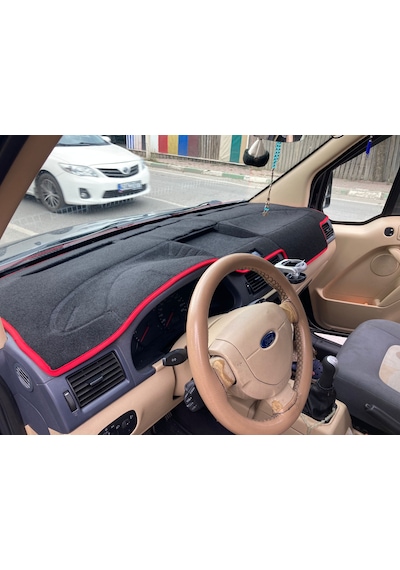2004-2008 Ford Connect Torpido Koruma Halısı Kenar Renk Kırmızı