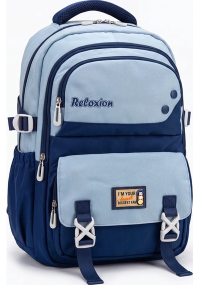 Rlx-2461 Unisex Okul Sırt Çantası Öğrenci Günlük Seyahat Tatil Spor Yürüyüş Seyahat Gezi Kamp Günlük Lacivert