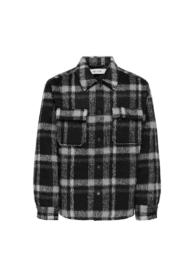 Only & Sons Onsgıo Lf Check Padded Jacket Otw Erkek Black Mont - 22030156 Siyah