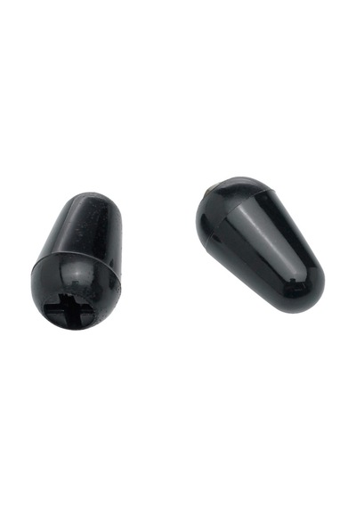 Fender Stratocaster Switch Tips Black Siyah Switch Başlığı 2 Ade