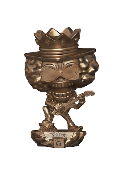 Pop One Piece Plus Brook Statue Bronze With Pop Protector 2215