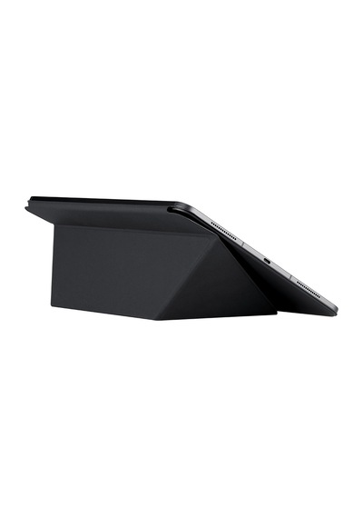İpad Pro 13 2024 Uyumlu Pitaka Folio 3 Kalem Bölmeli Standlı Kılıf Siyah Kapaklı Kılıf