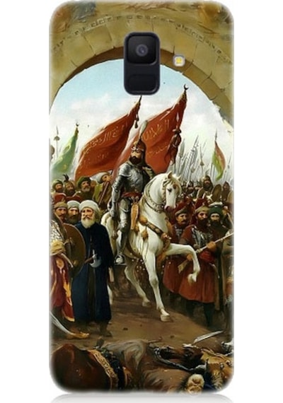 Samsung Galaxy A6 Uyumlu Fatih Sultan Mehmet İstanbul Desenli Silikon Kılıf