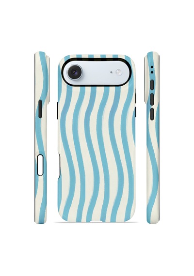 Apple iPhone Uyumlu 17 Air Vorian Çift Katmanlı Magsafe Kılıf Aqua Wave Riviera
