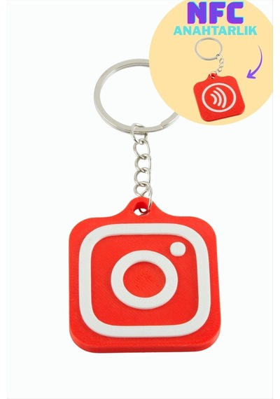Bay Instagramlogolu 3d Baskılı Nfc Anahtarlık Najmaddin Altın 32326748
