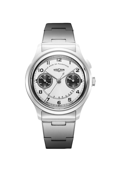 Vulcain Monopusher Heritage Panda Chronograph Mekanik Erkek Kol Saati Metalik