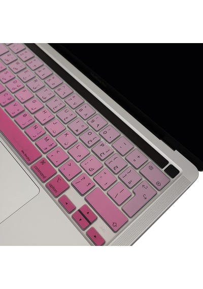 Macbook Uyumlu Klavye Koruyucu Arapça A2338 M1 M2 13 İnç A2251 A2289 A2141 16 İnç Uk Iso Ters L Enter Silikon Keyboard Cover Touch Bar Pembe 79817216