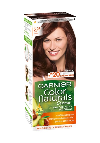 GARNİER COLOR NATURALS SAÇ BOYASI 5.25 SICAK KAHVE