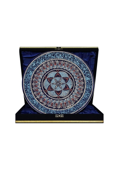 E38 El İşçiliği Çini Tabak 25 Cm - 6667
