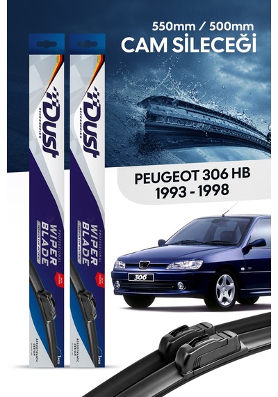 Peugeot 306 Hatchback Silecek Takımı 1993-1998 Uyumlu 550mm/500mm