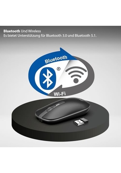 Inca Iwm-531ra Bluetooth & Rechargeable Special Metallic Silent Mouse