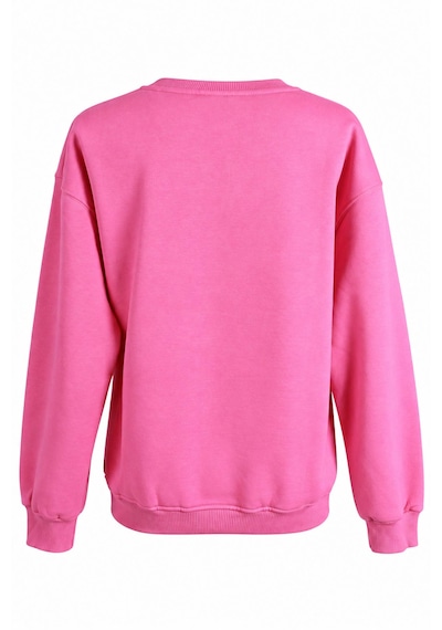 Trender O Yaka 3 İp Biyeli Pembe Kadın Sweatshirt 27kdt1000015