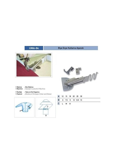 Düz Makine İkiye Katlama Apara 14x7 / Uma-04
