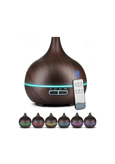 Vothoon Hava Nemlendirici 7 Led Işıklı Aromatik Oda Kokusu 550 Ml Kahve Aroma Difüzörü Buhar