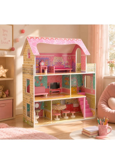 Vardem 10 Parça Ahşap Ev Seti, 70,2 X 60,5 X 24 Cm Mobilyalı Oyuncak Ev, Aksesuarlı Çocuk Evcilik Seti, Ahşap Bebek Evi Ve Rol Yapma Oyuncağı Tx1055 Abanoz - Beyaz Vardem 10 Parça Ahşap Ev Seti, 70,2 X 60,5 X 24 Cm Mobilyalı Oyuncak Ev, Aksesuarlı Çocuk Evcilik Seti, Ahşap Bebek Evi Ve Rol Yapma Oyuncağı Tx1055 Abanoz - Beyaz