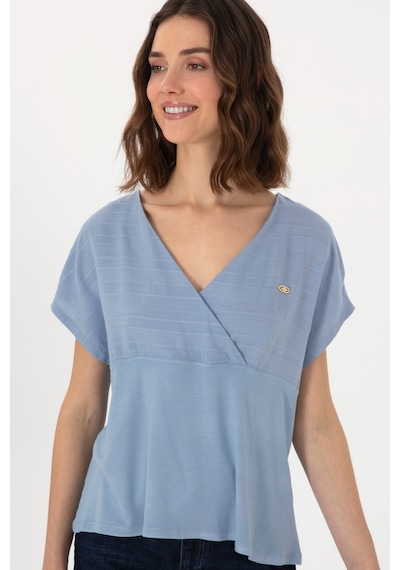 U.S. Polo Assn. Kadın Mavi V Yaka Tişört 50300784-VR036