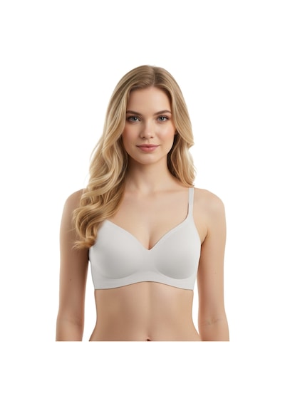 Cottonhill Seamless Bra - Soft Lazer Kesim Balensiz Ayarlanabilir Askılı Dikişsiz Kadın Sütyen 2'li Paket-4 Çok Renkli