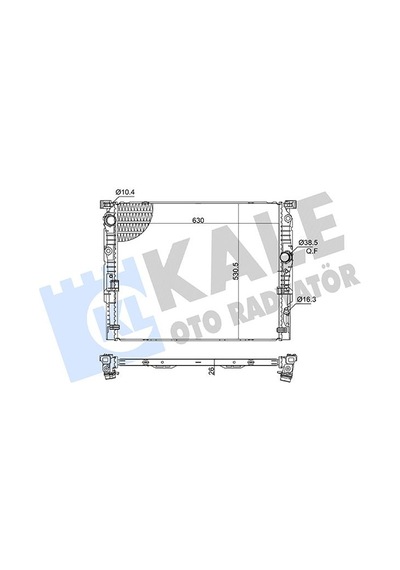 Kale-radyator Motor Su Radyatoru Bmw B48 G30 F90 G31 G32 G11 G12 Kale 363505 17118743664