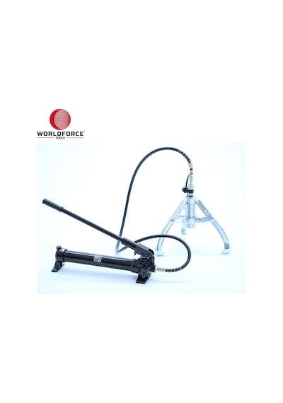 Worldforce 11203 Hidrolik Çektirme 3 Ayaklı 250 MM Profesyonel Hidrolik Rulman Çektirme Seti 10 Ton