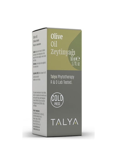 Talya Soğuk Sıkım %100 Saf ve Doğal Natural Zeytinyağı 50 ML