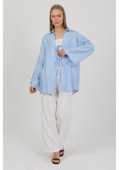 Doğal Viskon Kumaş Cepli Bağcıklı Kadın Kimono 1167 Hafif, Dökümlü, Akışkan, Yazlık Model Mavi Doğal Viskon Kumaş Cepli Bağcıklı Kadın Kimono 1167 Hafif, Dökümlü, Akışkan, Yazlık Model Mavi