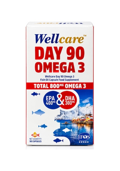 Wellcare Day 90 Omega3 Takviye Edici Gıda 90 Kapsül