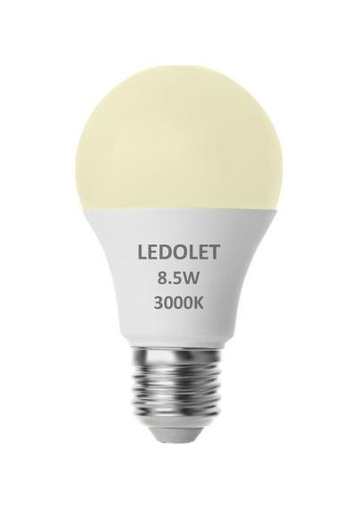 Ledolet 8,5w E27 Led Ampul Sarı Işık - 3000k