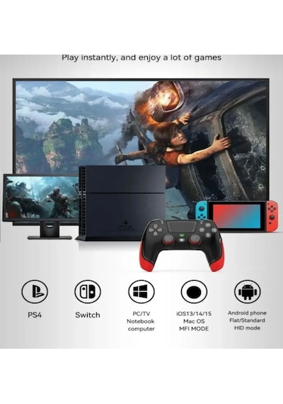 P06 Elite Bluetooth Gamepad PS4 Uyumlu Ps3 Pc Switch Uyumlu Oyun Kolu Tn