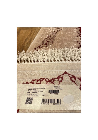 Milat Taç Mahal 1726 Kahve-bordo Halı Çok Renkli
