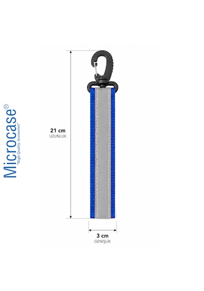 Microcase Çanta Elbise Kemer Ve Farklı Kullanım Yerleri İçin Reflöktör Uyarıcı Askılık Turuncu Al5595
