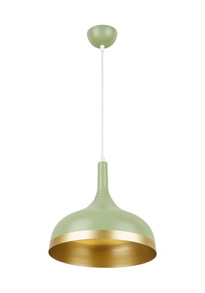 Modavize Cosmos Özel Tasarım Modern Dekoratif Cafe-mutfak Yeşil İçi Gold Sarkıt Tekli Avize Yeşil Beyaz 59 X 30 Diğer