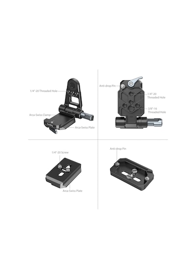 Smallrig 4696 Np-f Pil Adaptörü Montaj Plakası Kiti Aynasız Kameralar İçin