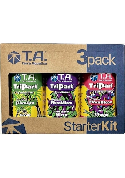Terra Aquatica Flora Tripart Starter Kit Hard Water Bitki Besin Seti 3 L