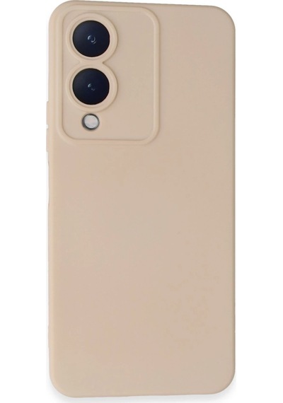 Newface - 798 - Vivo Y17s Kılıf Nano İçi Kadife Silikon - Edntrend - - Pudra