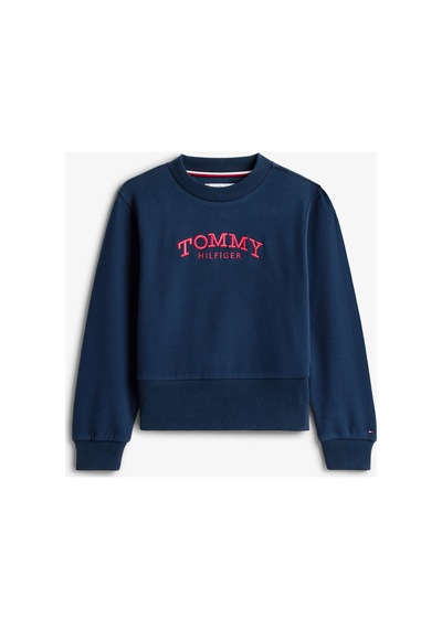 Tommy Hilfiger Crew Neck Çocuk Mavi Sweatshirt C1g-mavi