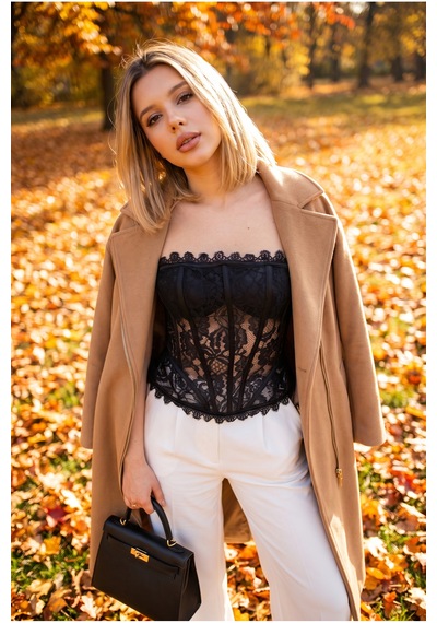 Feminen Kabarık Hacim Bel Detaylı Fermuarlı Pedli Transparan Vintage Dantel Parti Abiye Kokteyl Davet Gece Bluz Crop siyah Feminen Kabarık Hacim Bel Detaylı Fermuarlı Pedli Transparan Vintage Dantel Parti Abiye Kokteyl Davet Gece Bluz Crop siyah
