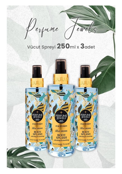 Eyüp Sabri Tuncer Body Splash Blue Moon Spreyi 250 Ml X 3 Adet