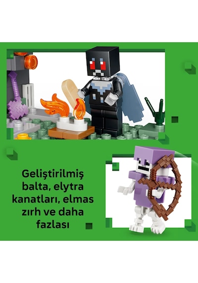 LEGO® Minecraft® Solgun Bahçe 21586 - 7 Yaş ve Üzeri Çocuklar için Minecraft Figürleri İçeren Yaratıcı Oyuncak Yapım Seti (243 P)