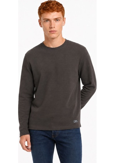 Loft Regular Fit Erkek Tshirt U.kol Lf2044268 Q1.v1 Kahverengi