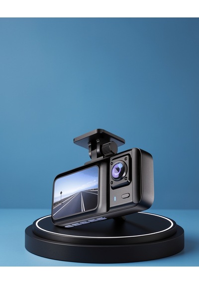 Full Hd 3'lü Kayıt 360 Kapsama Gece Görüşlü Araç Kamerası Dashcam