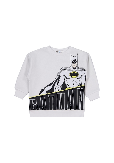 Batman Baskılı 2-5 Yaş Sweatshirt - Gri Açık Gri