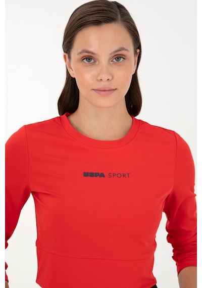 U.S. Polo Assn. Kadın Kırmızı Bisiklet Yaka Sweatshirt 50291461-VR030 U.S. Polo Assn. Kadın Kırmızı Bisiklet Yaka Sweatshirt 50291461-VR030