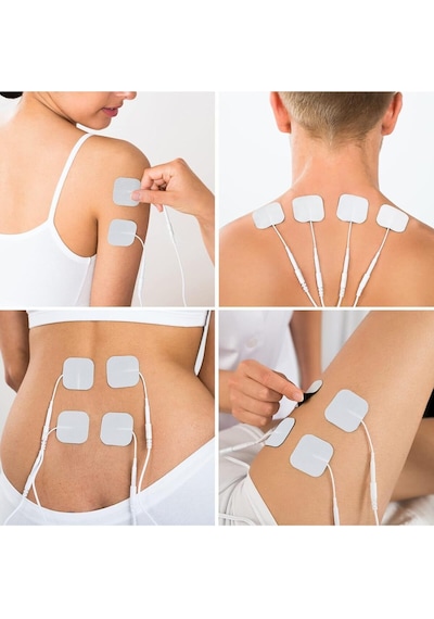 TıpTeknikMarket 5 Paket, 20 Adet Tens Elektrod Pedi 5x5 Cm Extra Güçlendirilmiş Yapışkanlı Dayanıklı Köpük Yüzey
