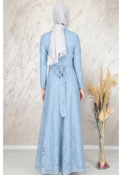 İbrahim Burak Etiler Collection Ahunisa Tanem Abiye Bebe Mavi 6525