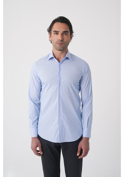 Bisse Modern Fit Pamuk Mavi Erkek Gömlek Gmkls092230024 D35 Mavi