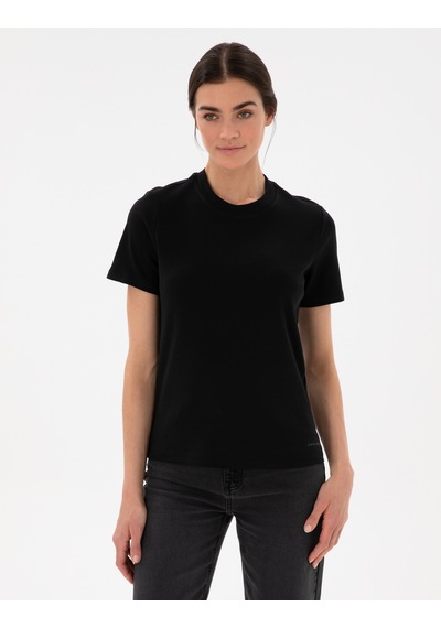 Pierre Cardin Kadın Siyah Tişört 50302474-vr046
