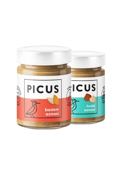 Picus Badem Ezmesi 195 G + Fındık Ezmesi 195 G