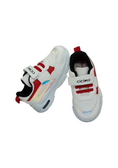 Cicimo 007 Cırtlı Işıklı Ünisex Numara 29 Çocuk Sneaker Ayakkabı Beyaz - Kırmızı - Siyah Cicimo 007 Cırtlı Işıklı Ünisex Numara 29 Çocuk Sneaker Ayakkabı Beyaz - Kırmızı - Siyah